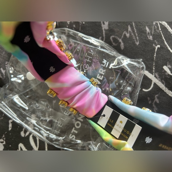 Lele Sadoughi x Stoney Clover Lane Limited Edition Tie Dye Jeweled Headband - Picture 5 of 6